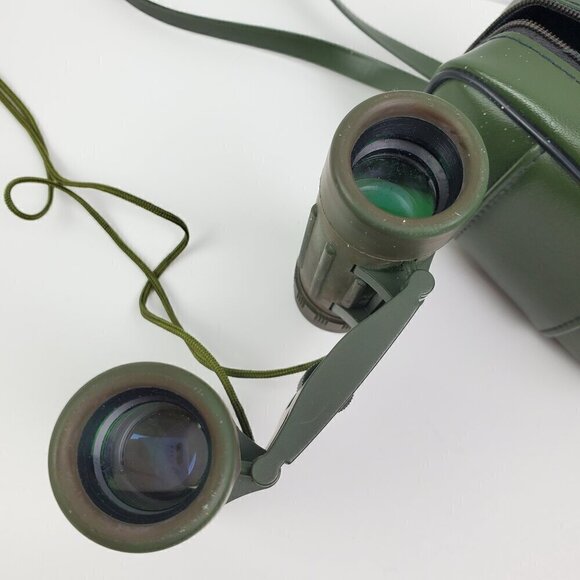 Early Winters Armored Binoculars VTG 8x21 Field 7º Made Japan Zip Bag Paperwork - Picture 14 of 16